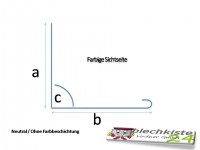 Winkelanschlussblech Aluminium color 80 x 65